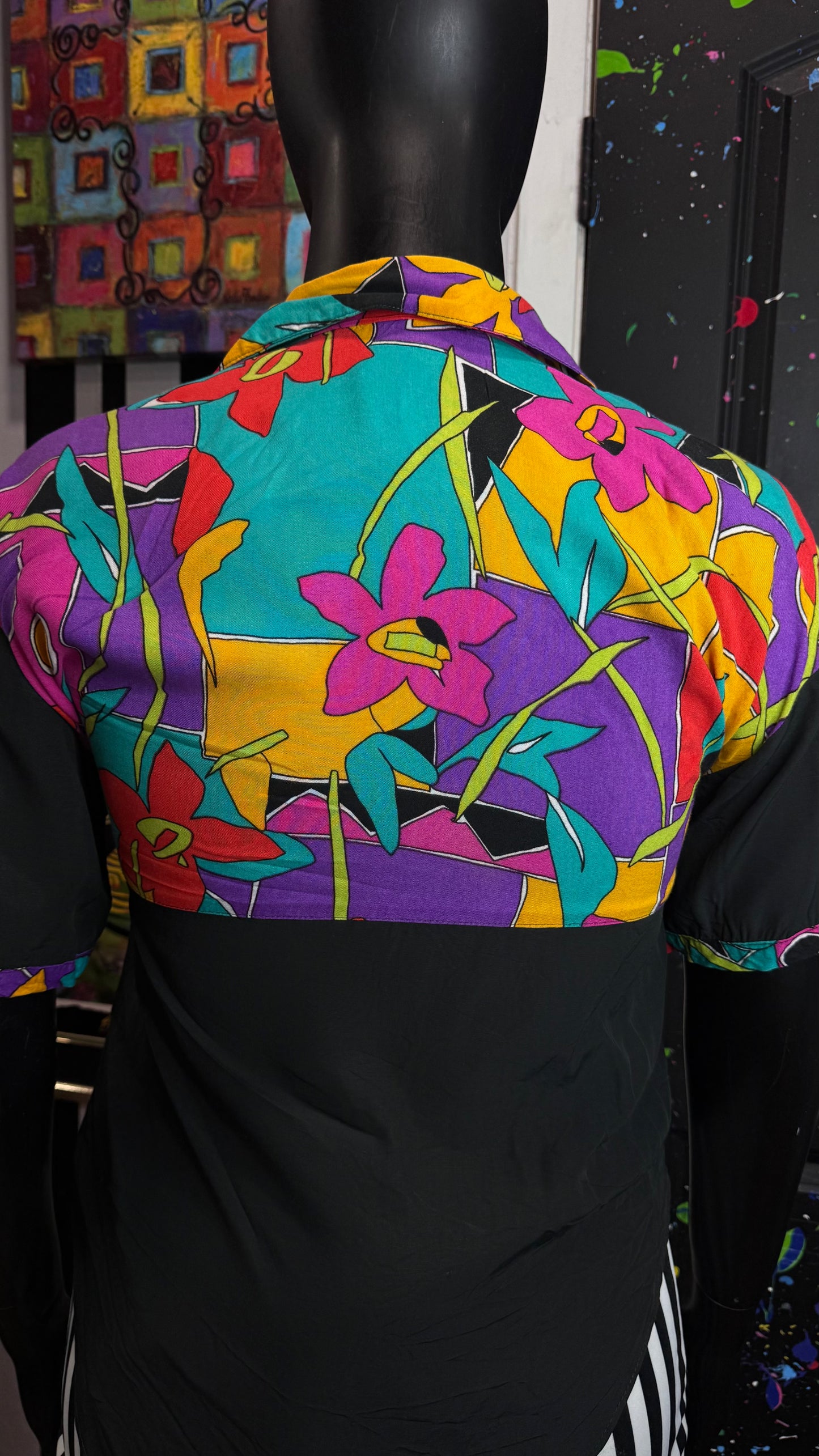 Vintage 90s Style Floral Blouse (16)