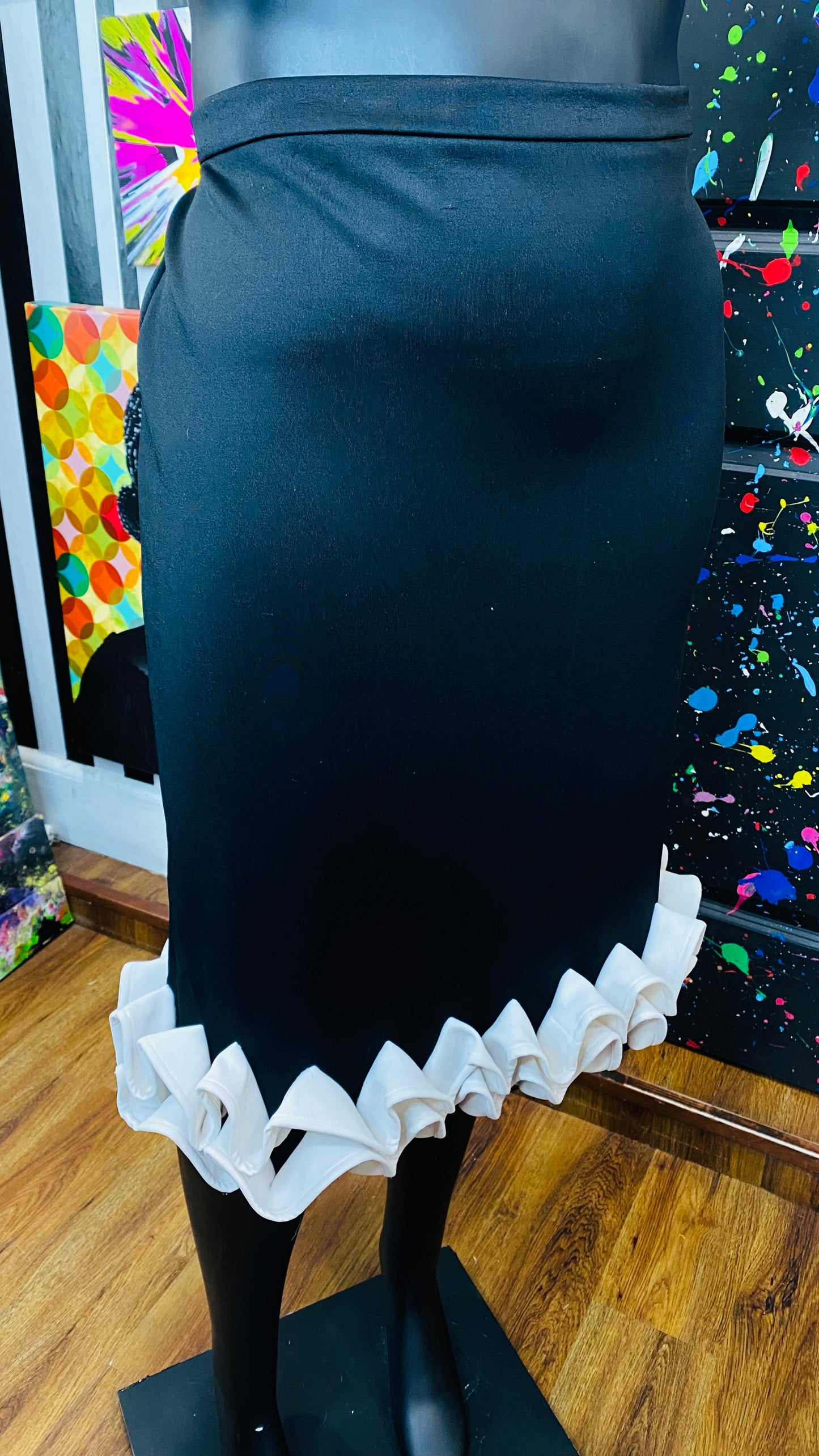 Black & White Statement Skirt (22)