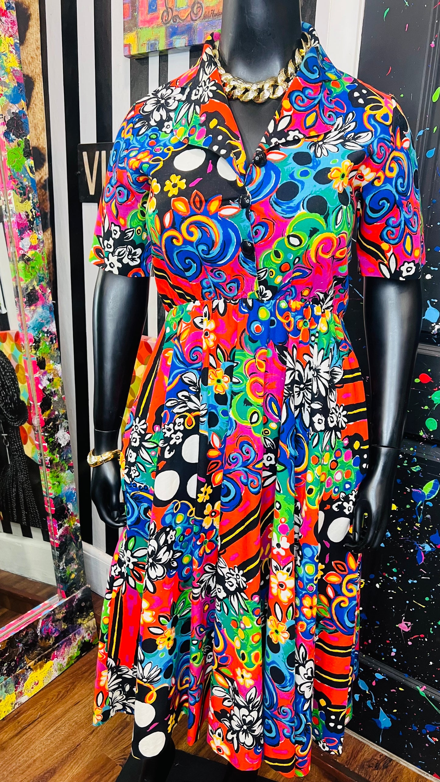 Vintage Abstract 80’s/90’s Dress (12)