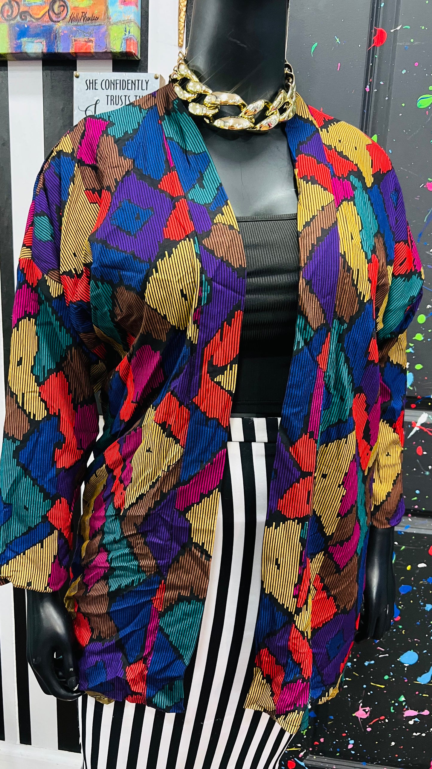Vintage Abstract Duster (14/16)