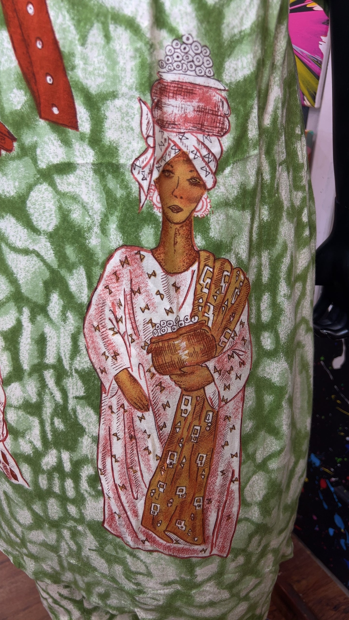 Vintage Traditional African Sequin Layered Dress- Deadstock New w/ Tags (16/18)