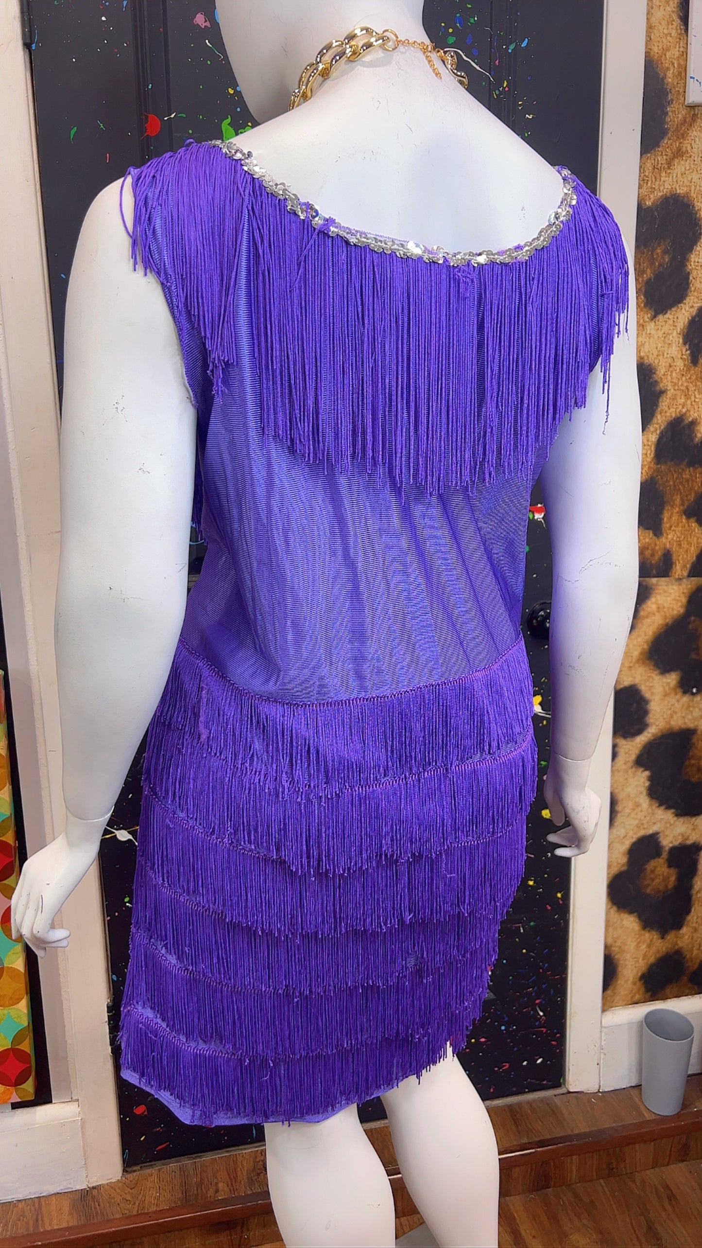 Purple Fringe Dress (24)