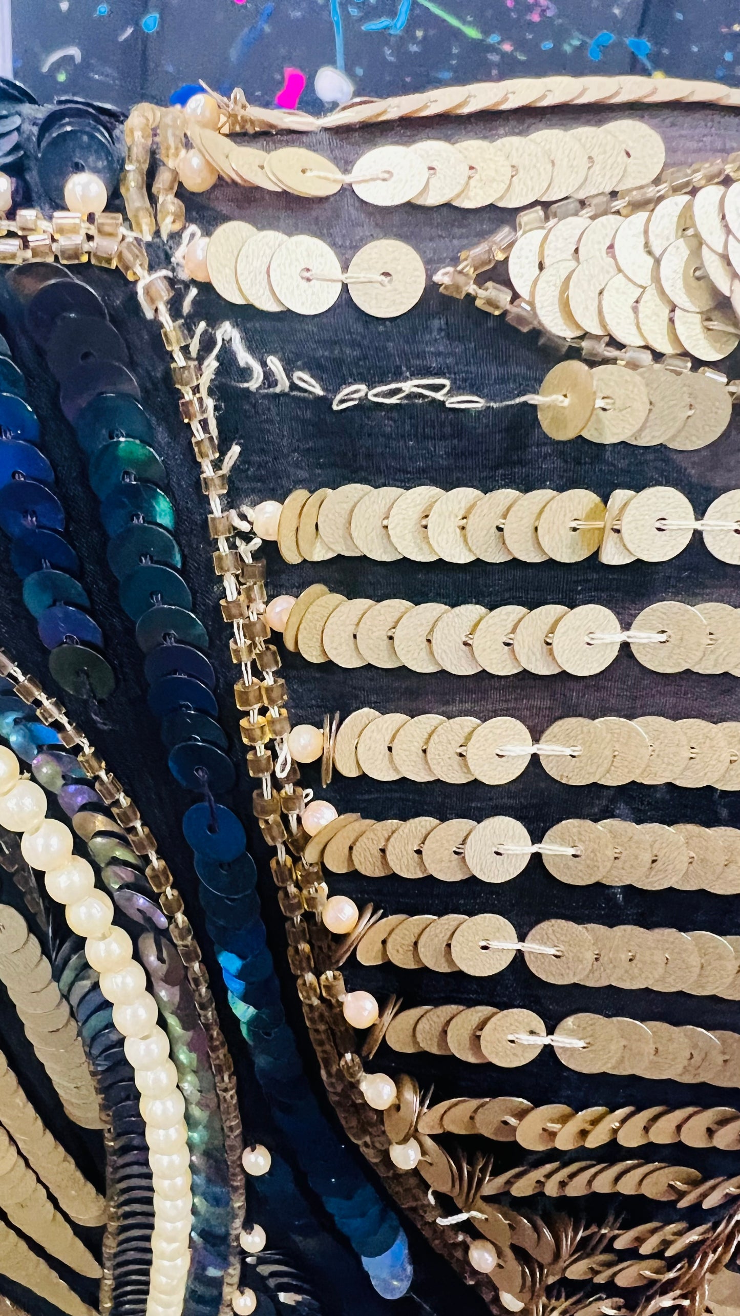 Vintage Silk & Sequin Dress (14)