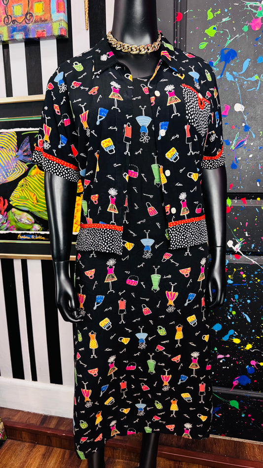 Vintage Dress w/ Blouse Set (18)