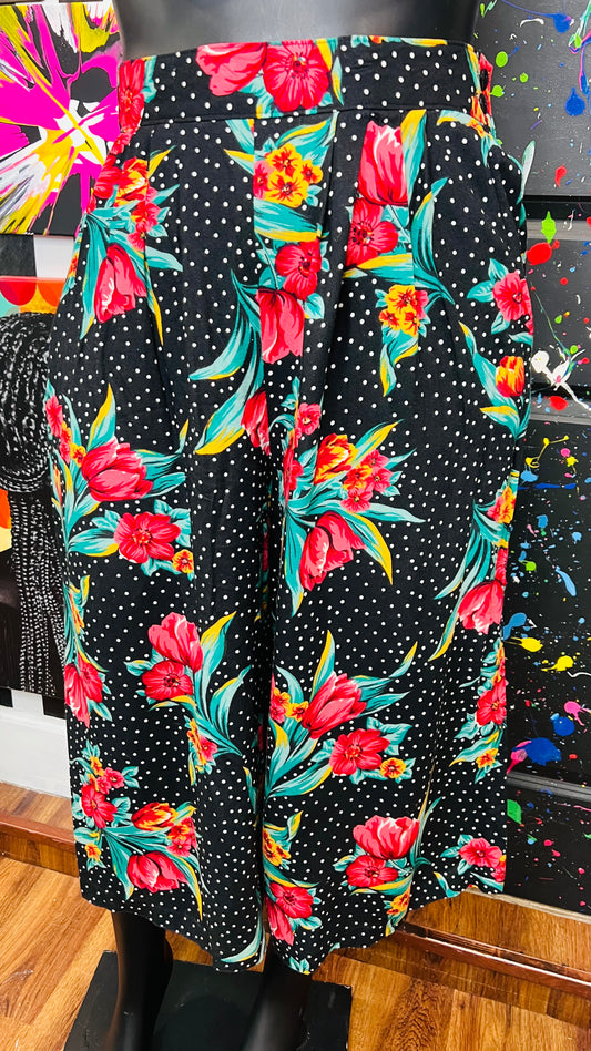 Vintage Polka Dot & Floral Gaulchos (18)