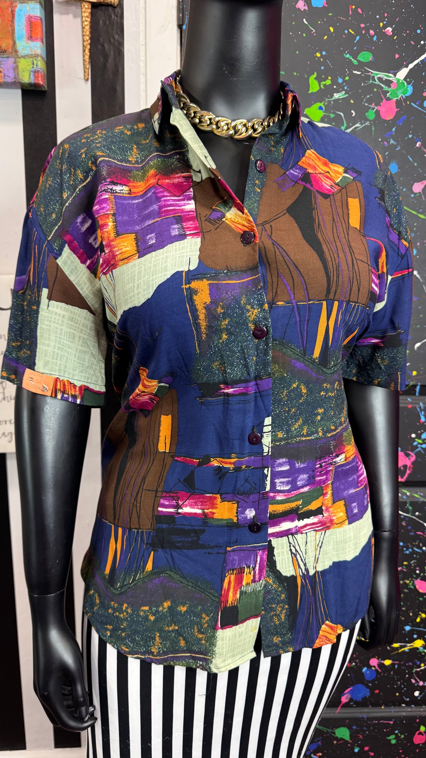Vintage Caliche Rayon Blouse (20)