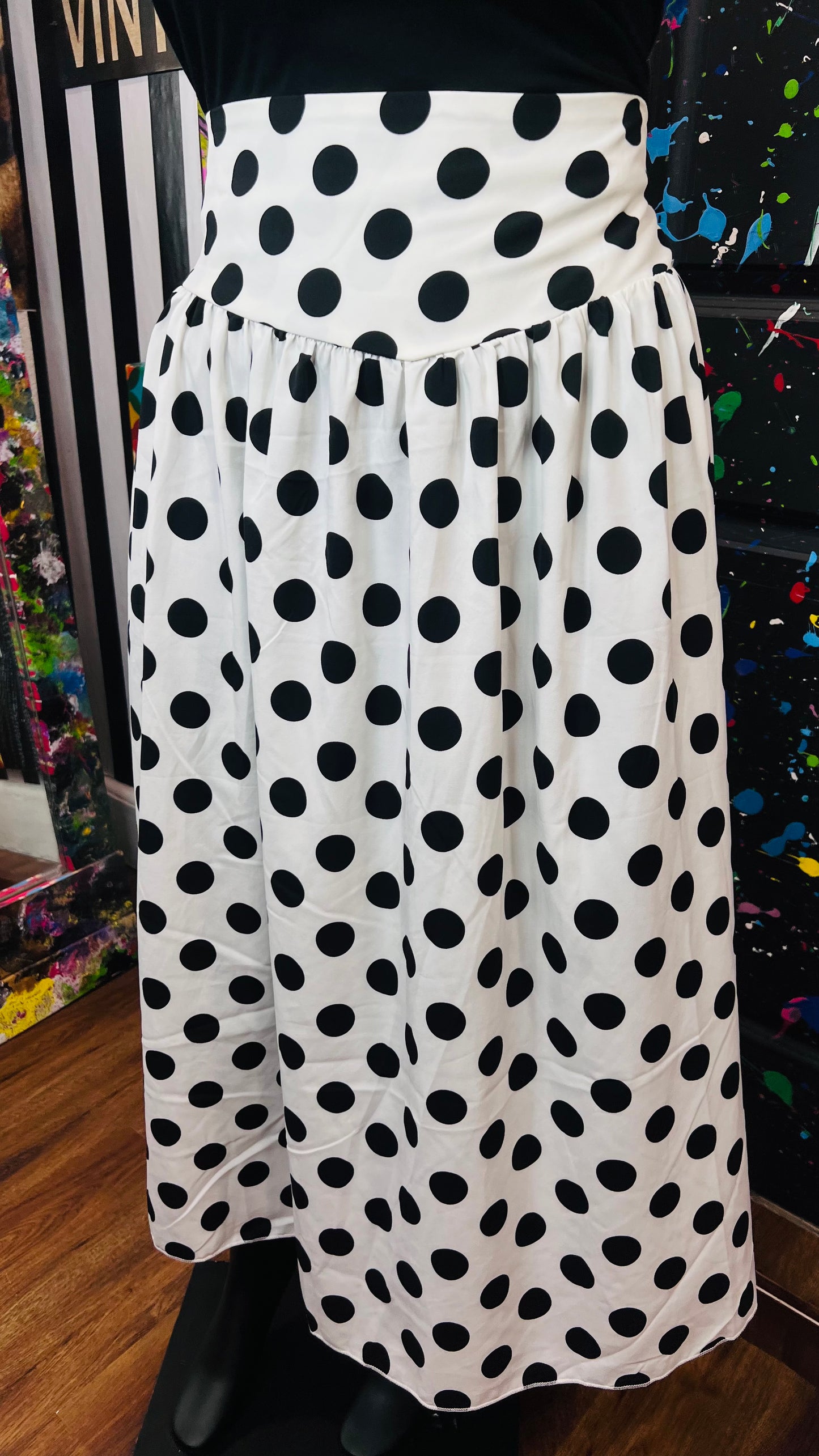 Black & White Polka Dot Skirt (20/22)