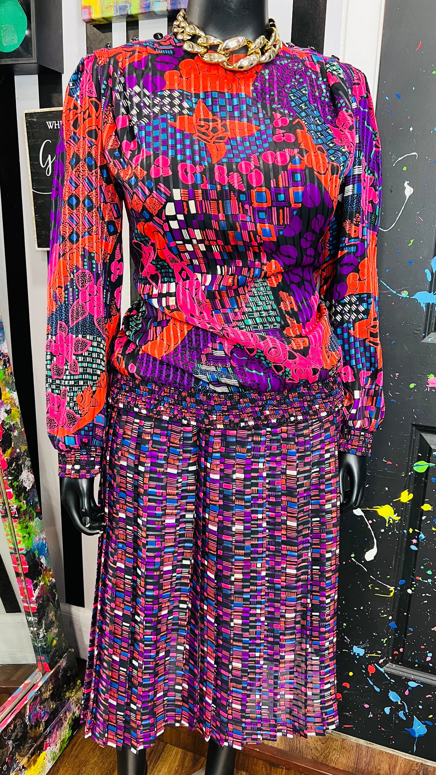Vintage Jo Hanna York Skirt Set (14)