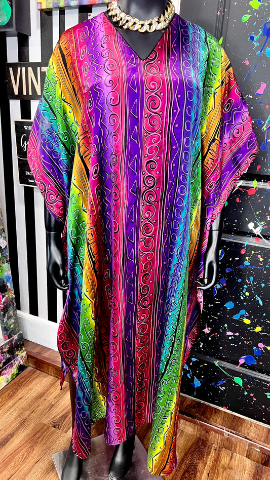 Vintage Rainbow Kaftan (OS)