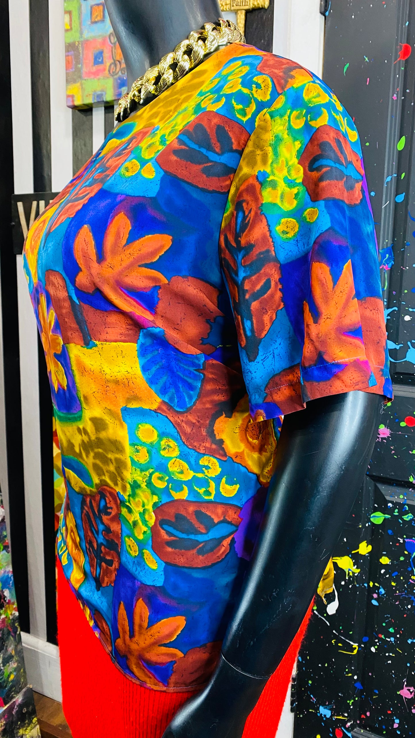 Vintage Abstract Blouse (20W)