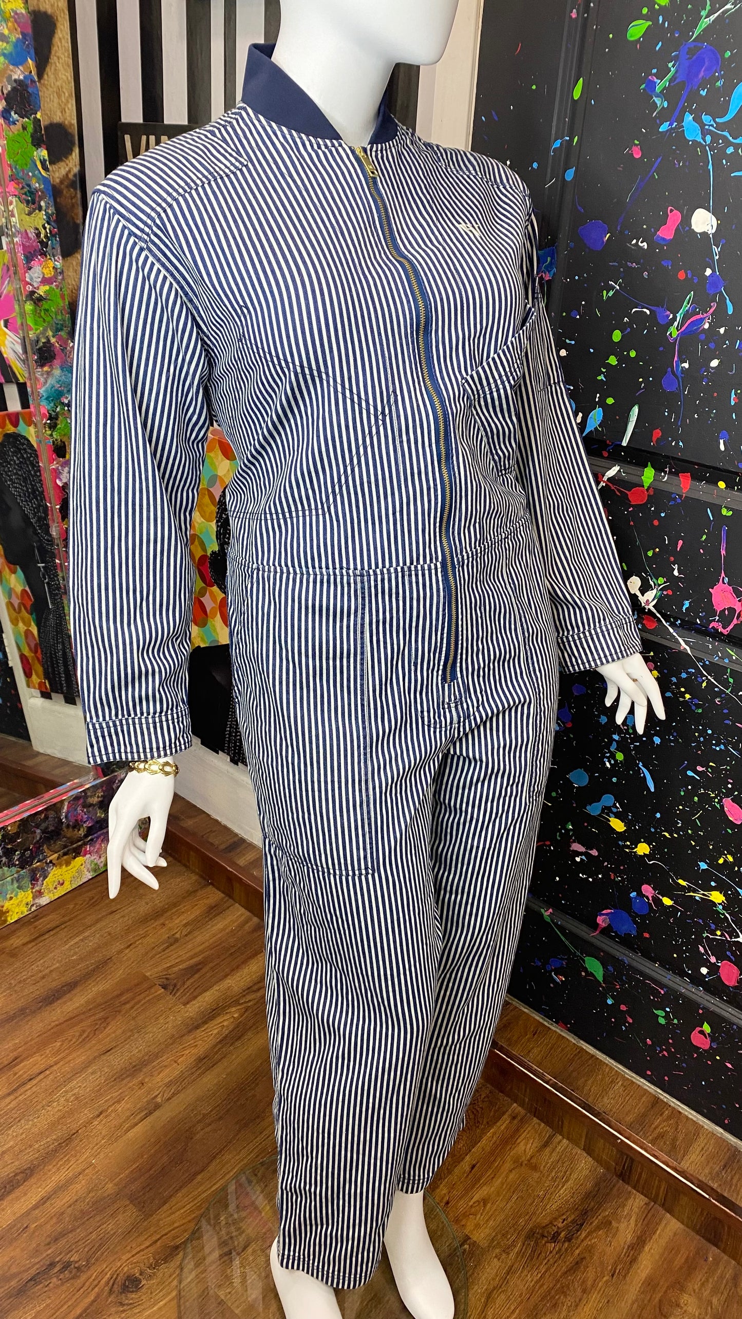 Pin Striped AirForce Jumpsuit (14)