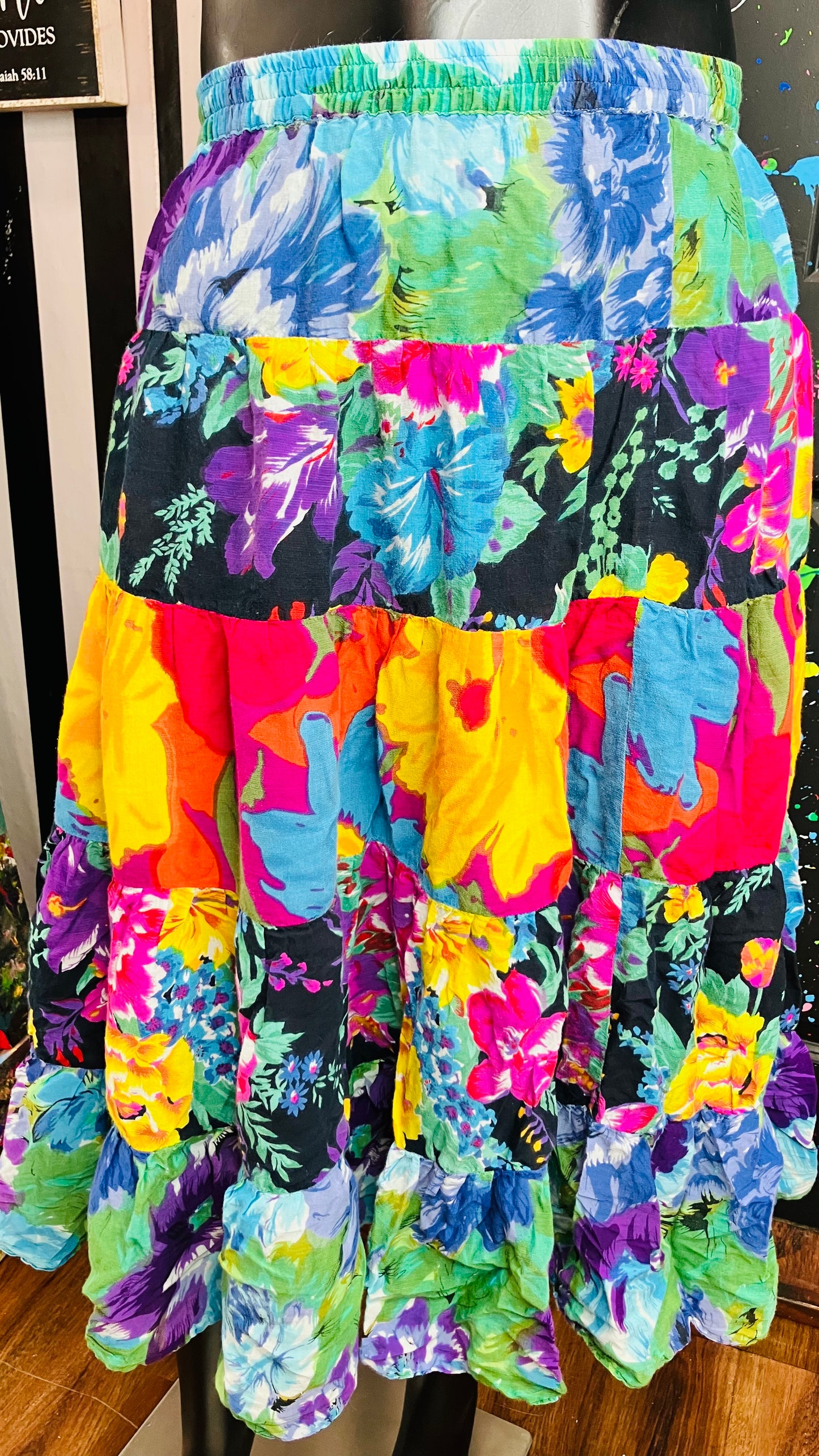 Vintage Patchwork Skirt (18W)