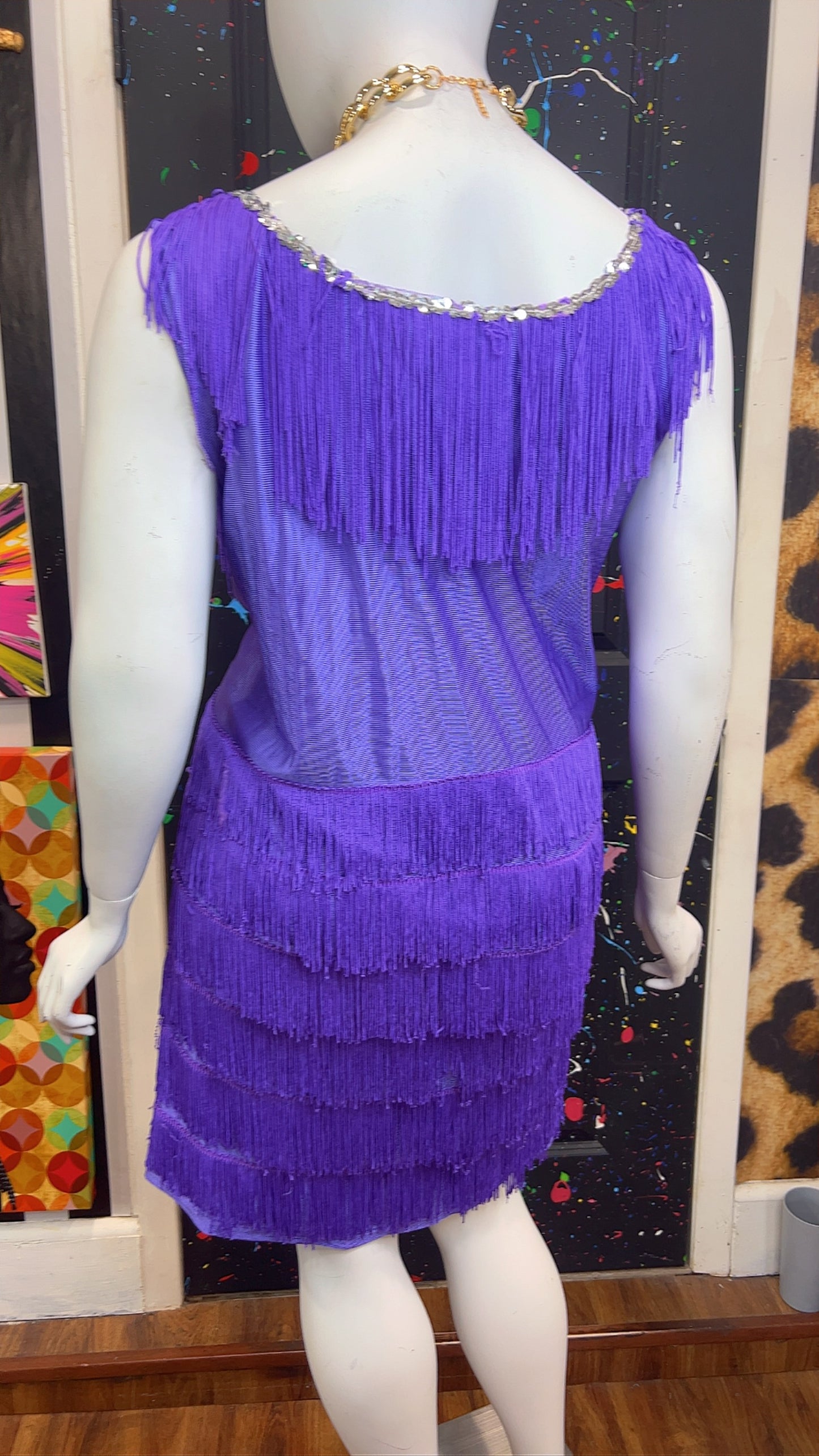 Purple Fringe Dress (24)