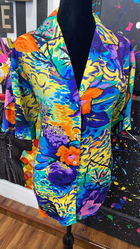 Vintage Tropical Blouse (12/14)