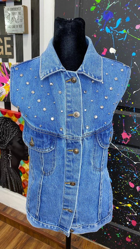 Vintage Denim Gem Vest (14)