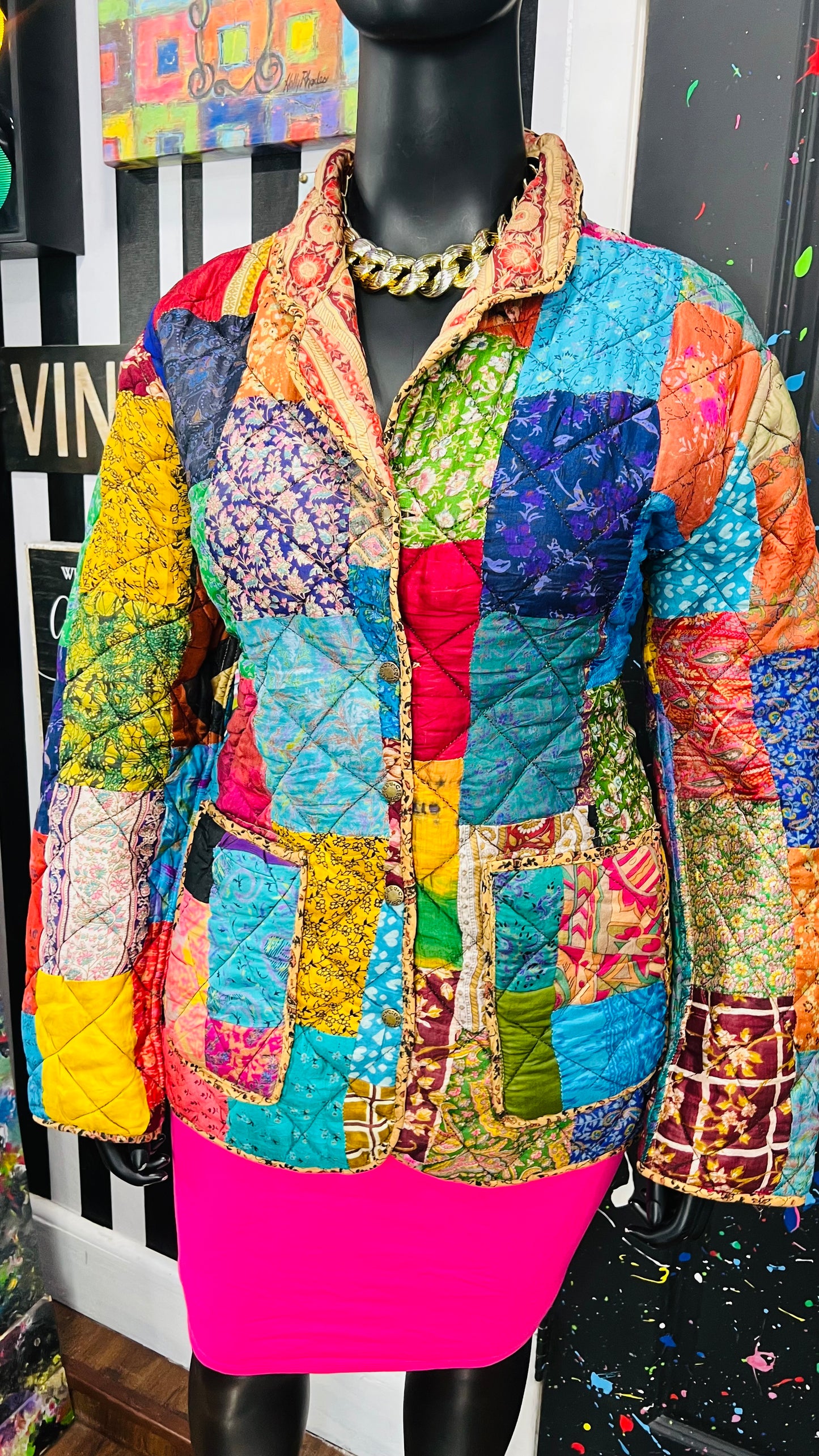 Vintage Patchwork Reversible Jacket (16)