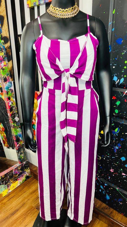 Purple & White Striped Jumpsuit (16)