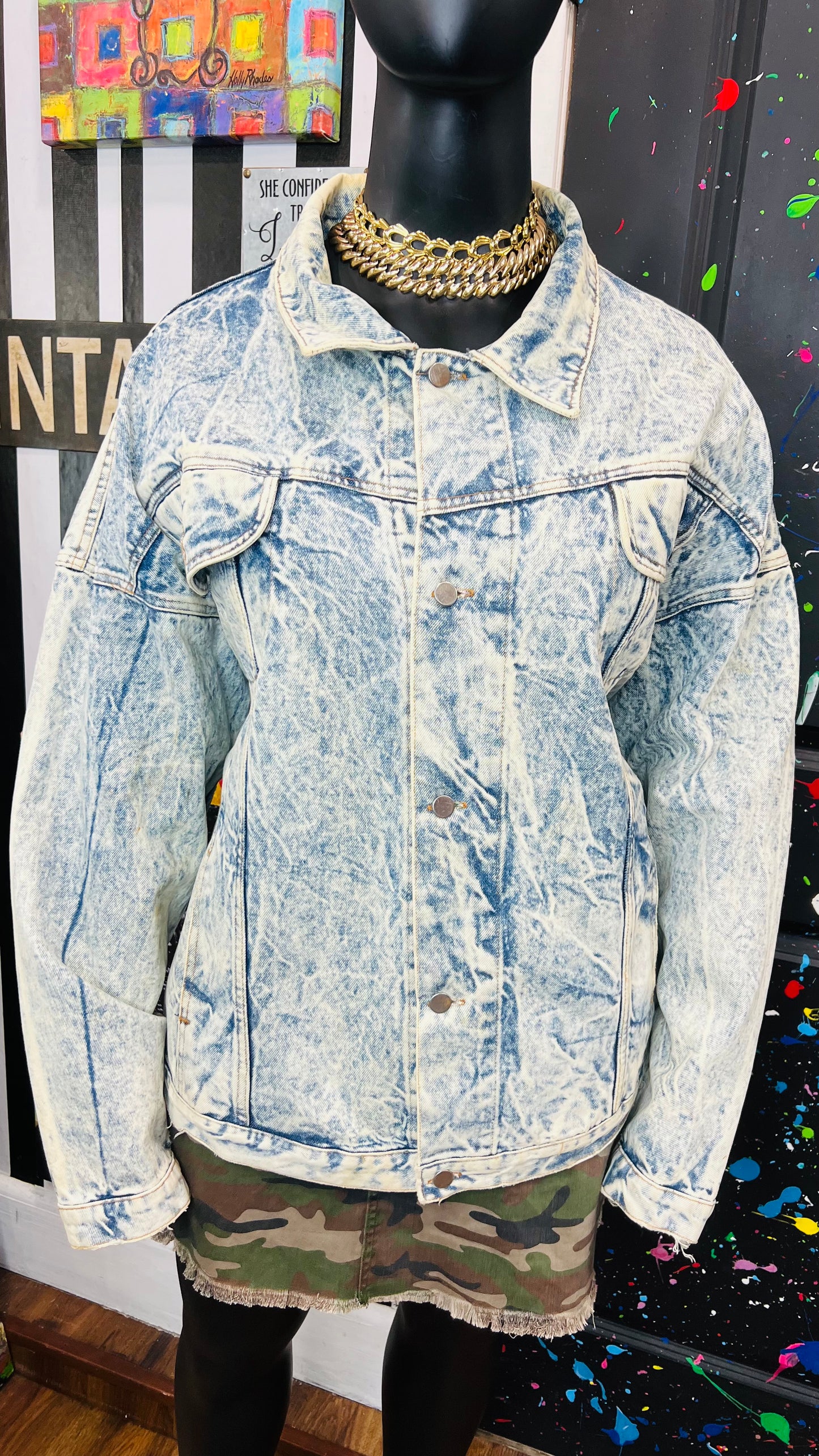 Vintage Stone Wash Denim Jacket (24)