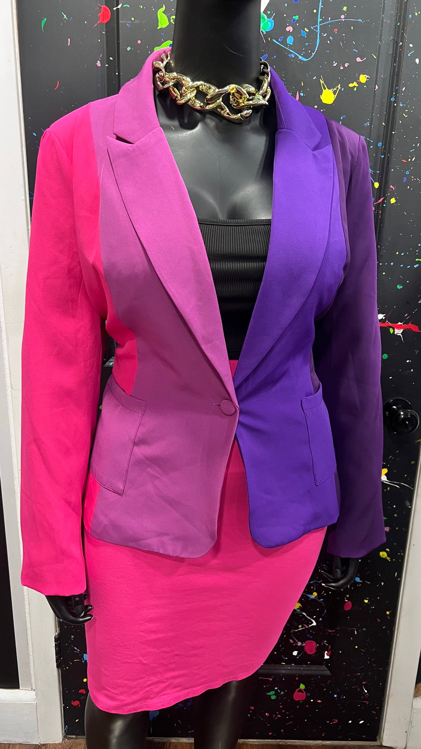 Ombré & Color Block Blazer (18)