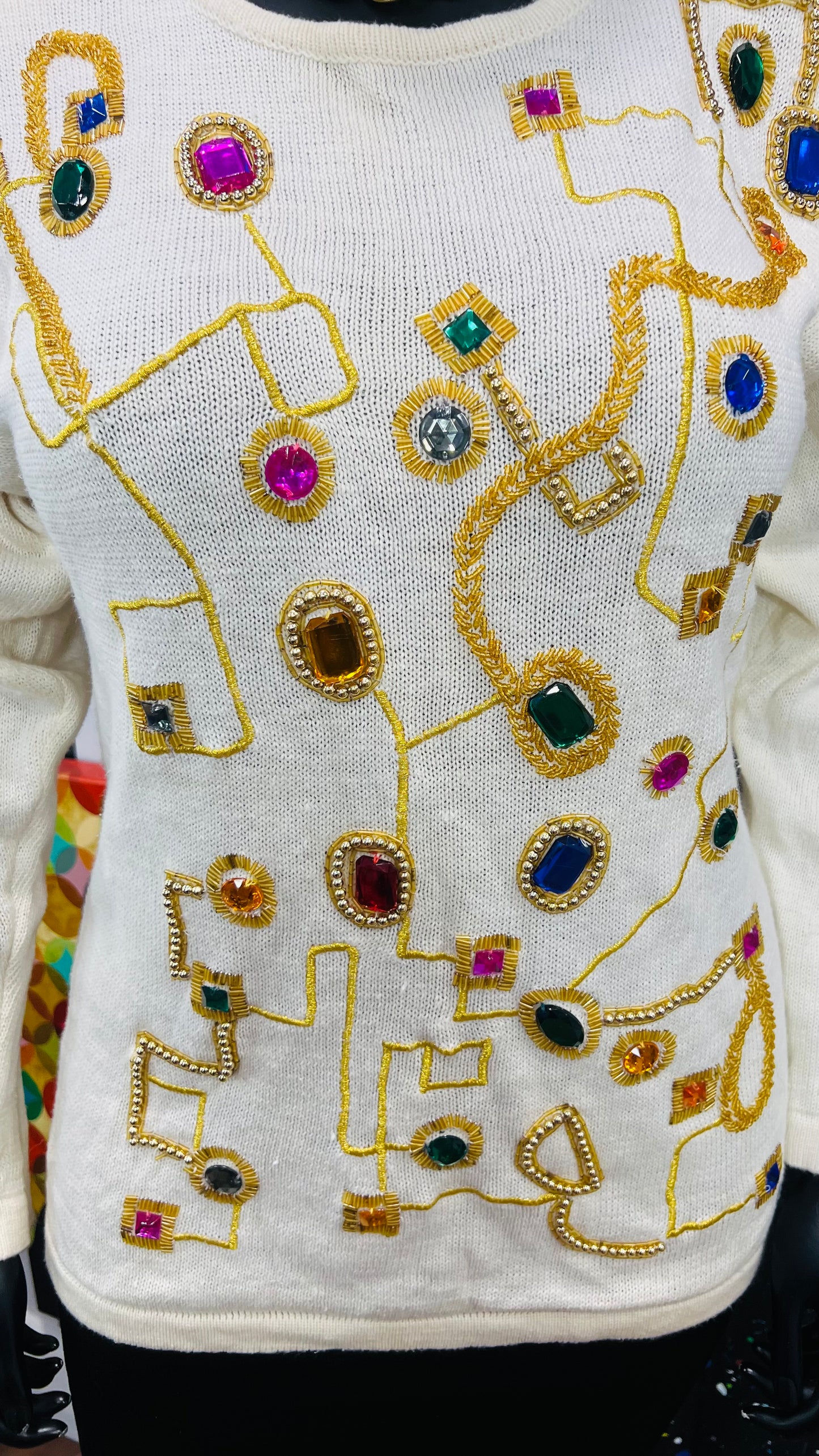 Vintage Jeweled Sweater (16/18)