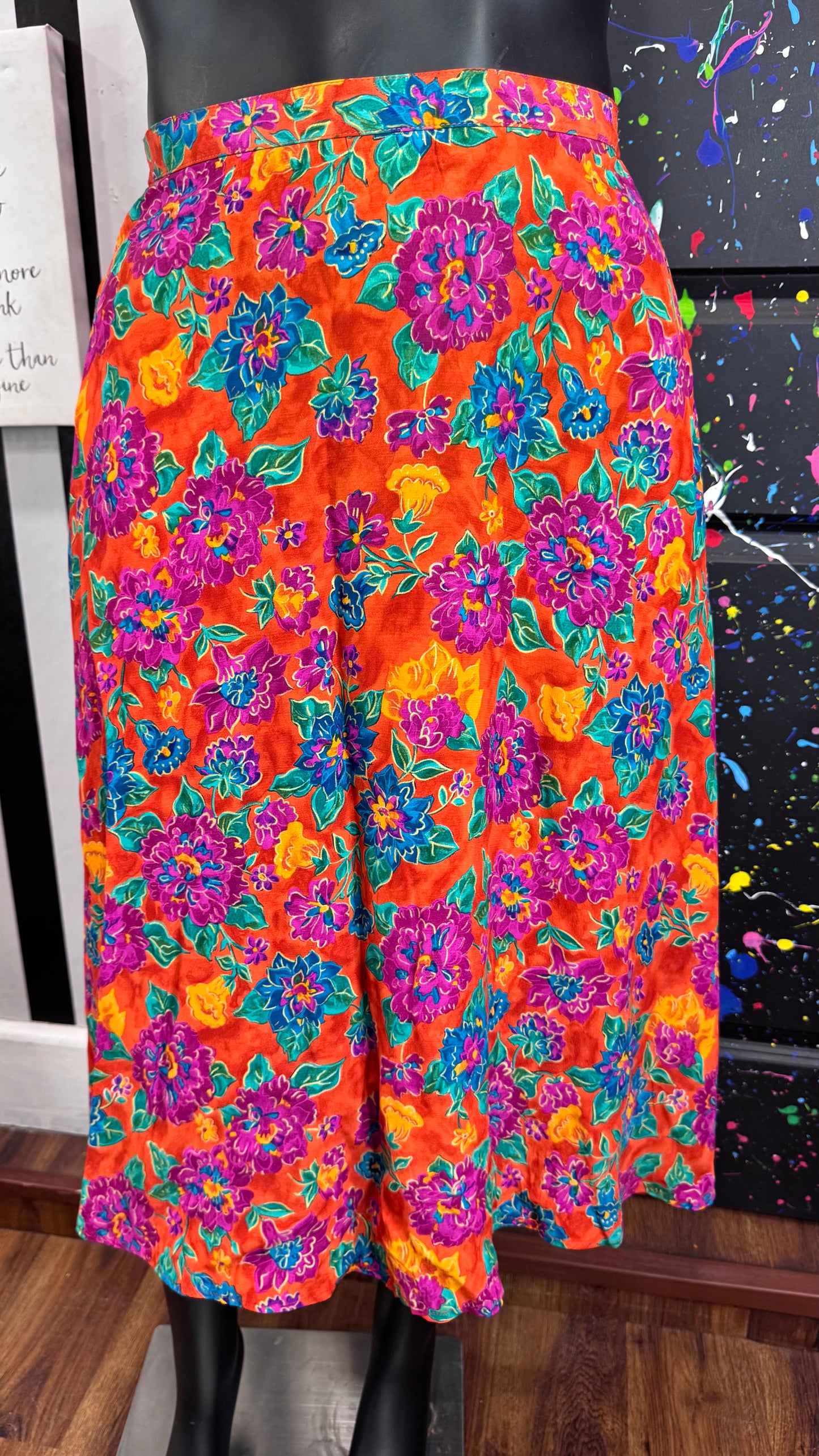 Vintage Rayon Carole Little Skirt (16)