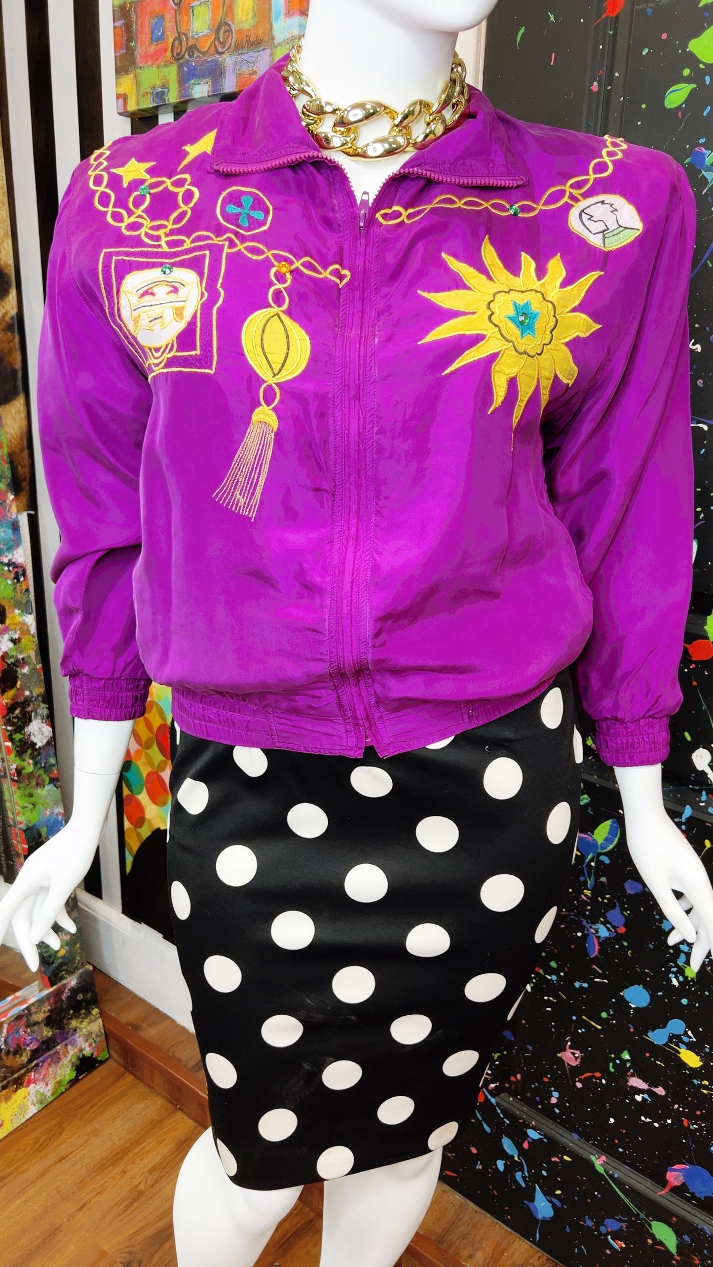 Vintage Purple Nautical Jacket (14)