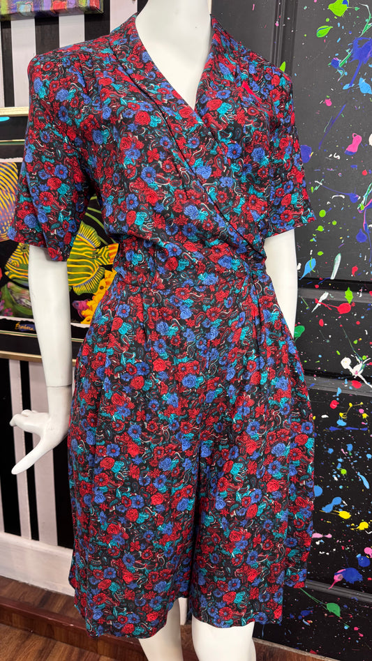Vintage Paisley Print Rayon Romper (12)