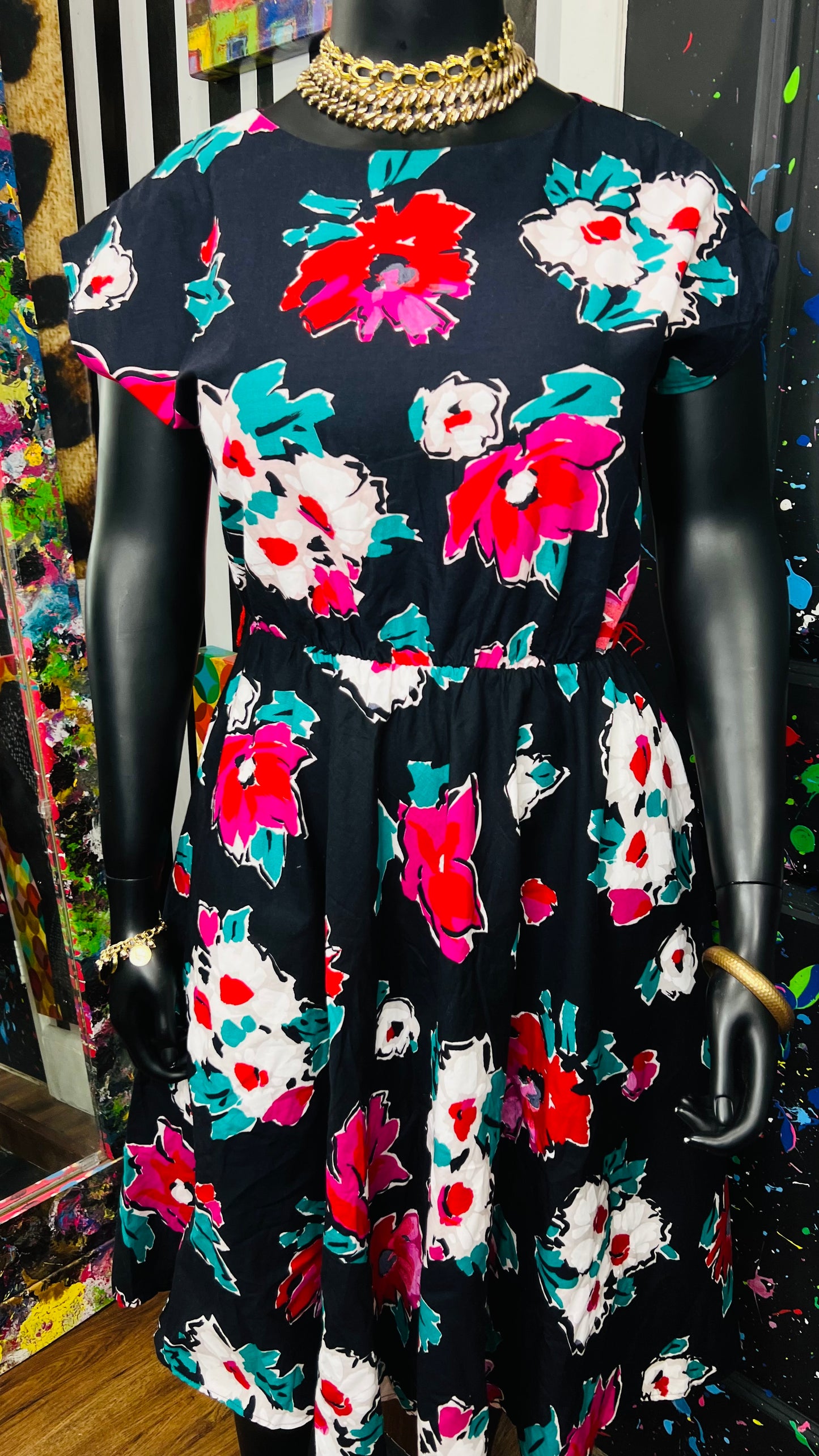 Vintage 80’s Floral Dress (15/16)