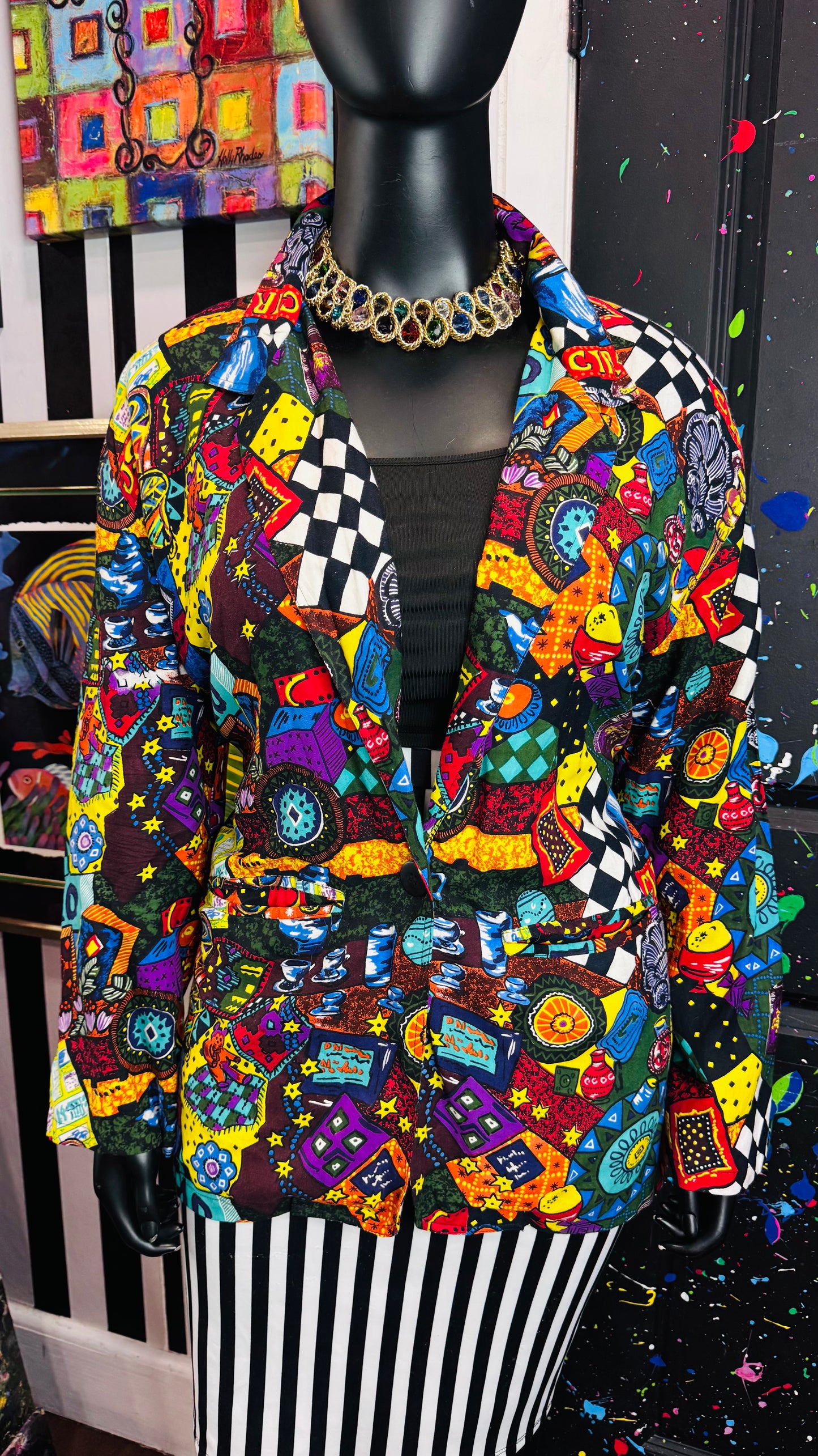 Vintage Rayon Circus Blazer (20)
