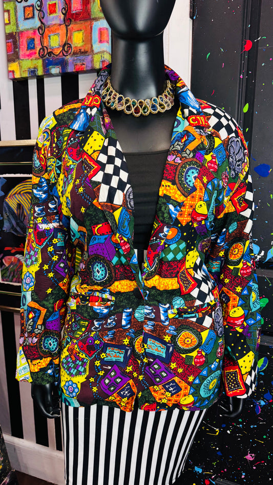 Vintage Rayon Circus Blazer (20)