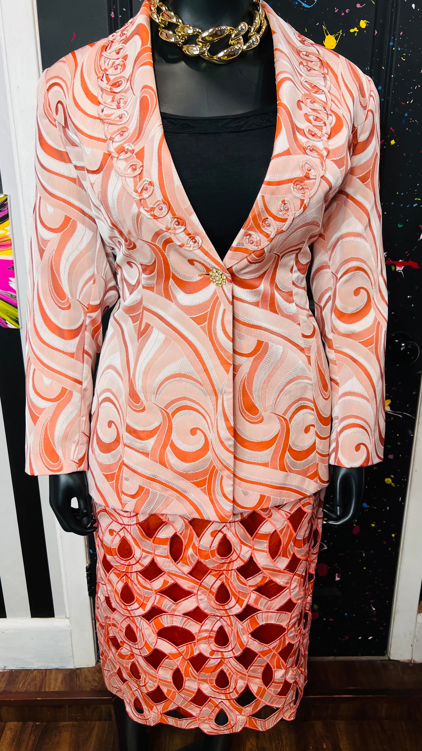 Vintage Abstract Skirt Suit (20)