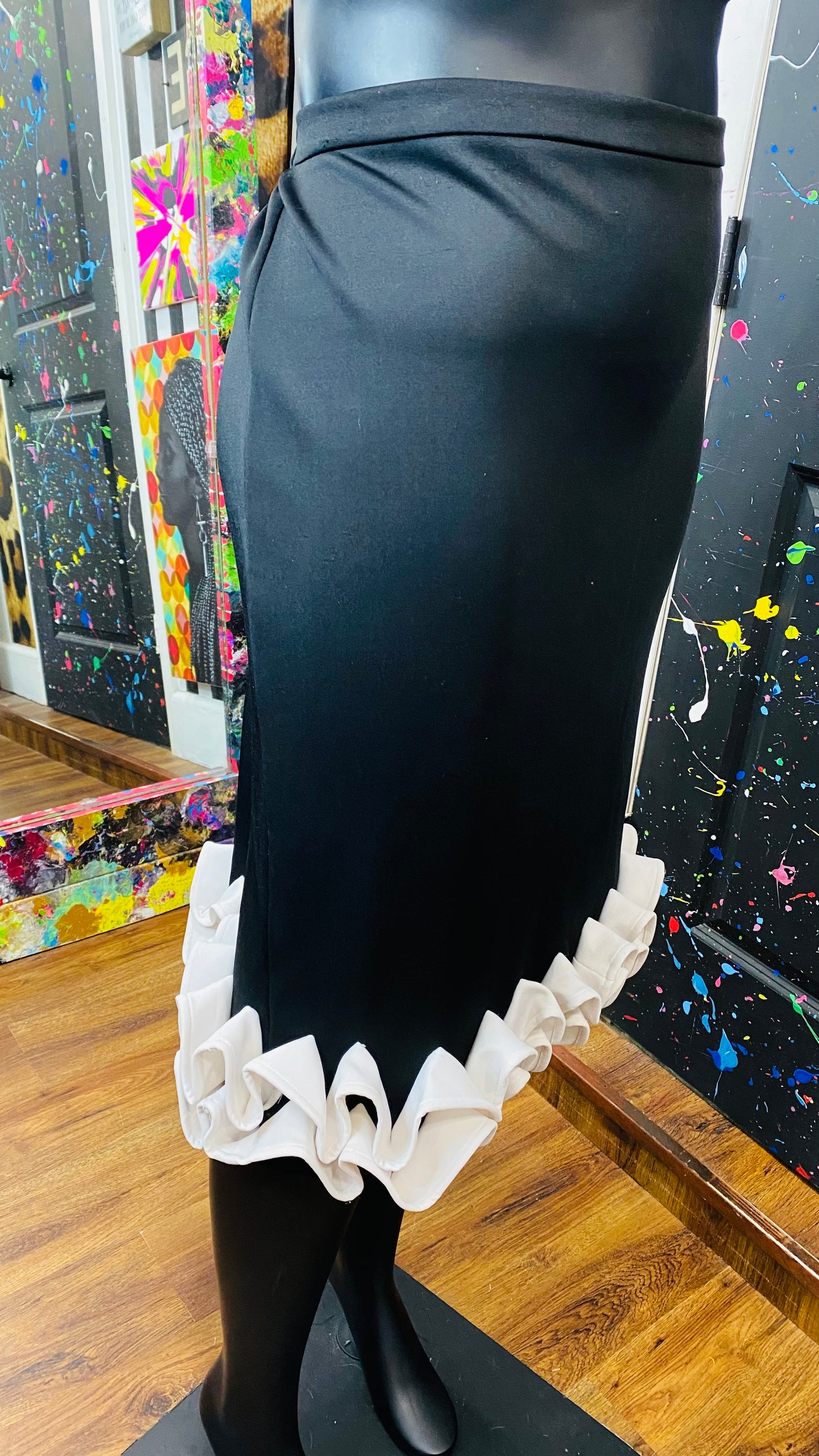 Black & White Statement Skirt (22)