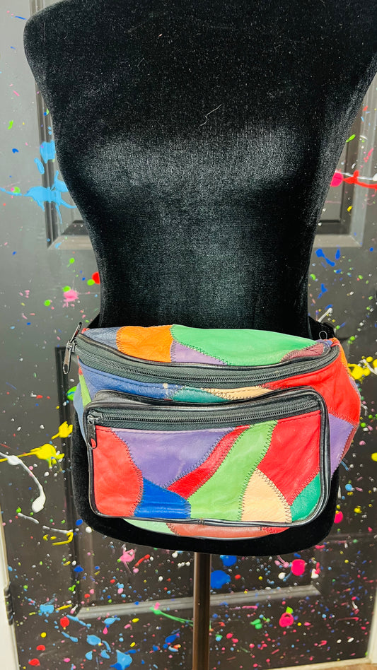 Vintage Genuine Leather Fanny Pack- BumBag