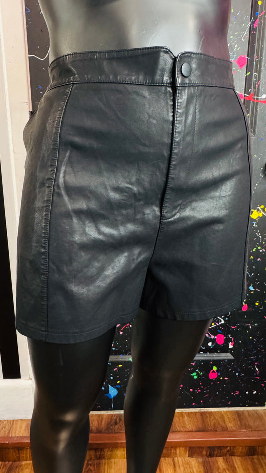 Faux Leather Shorts (20)