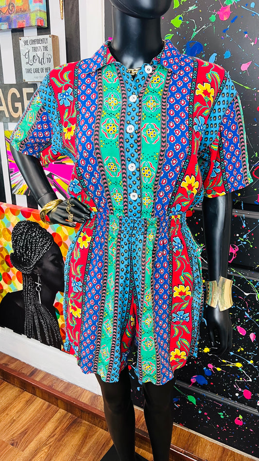 Vintage Rayon Romper (12)