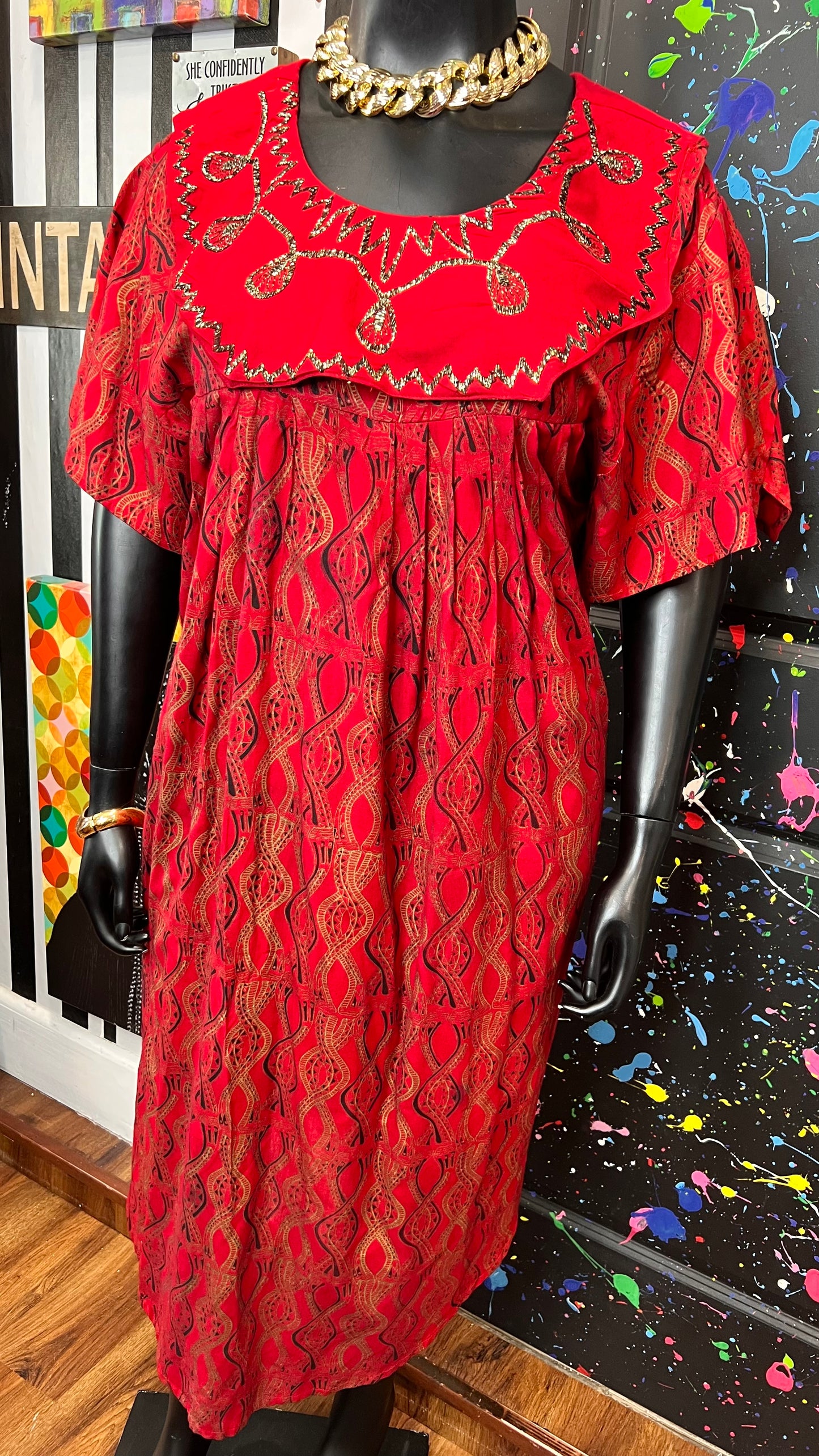 Vintage True Traditional African Dress (16)