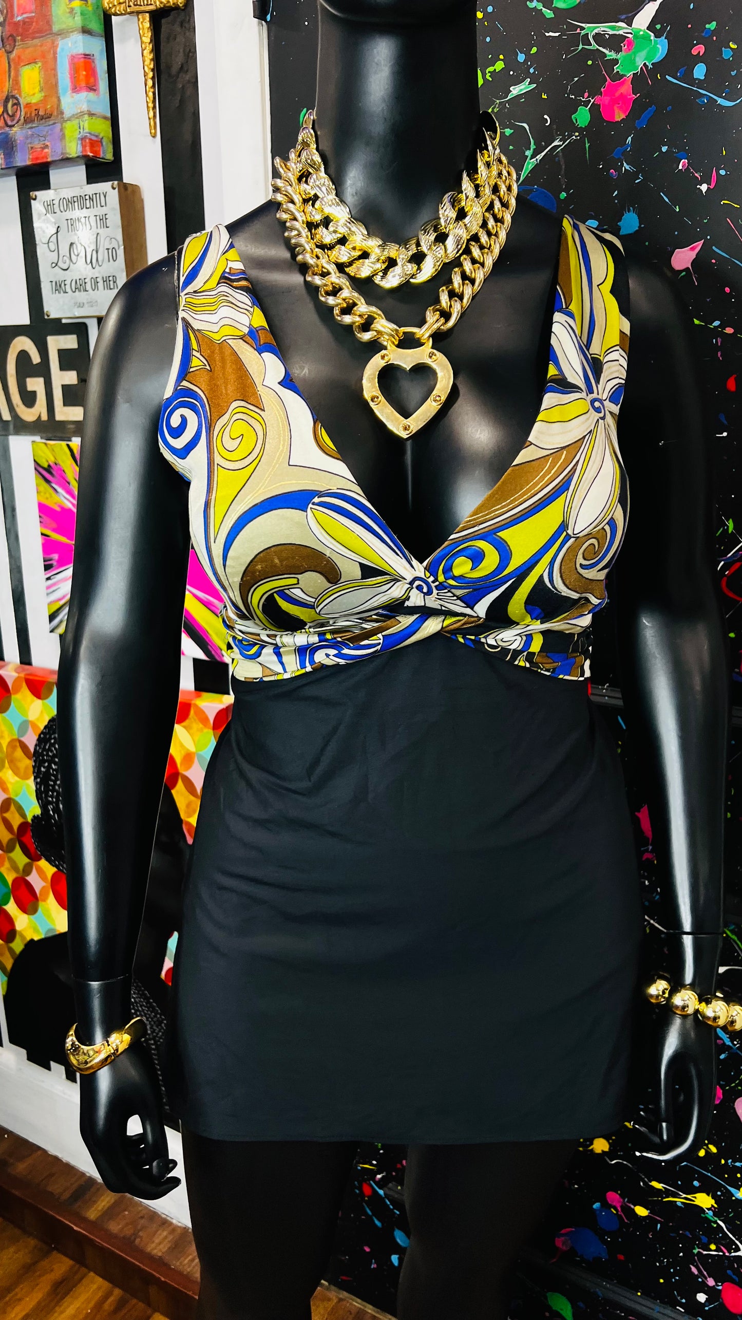 Vintage Abstract Swim Suit (20/22)