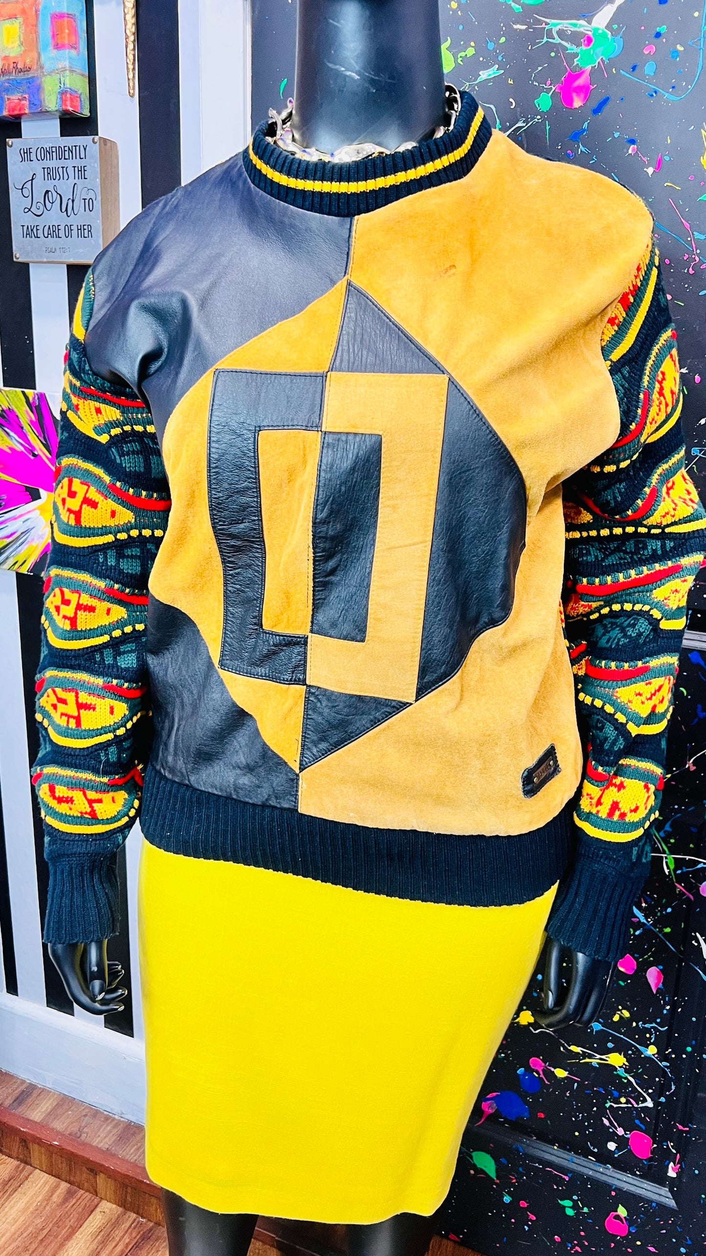 Vintage Trutus Genuine Suede Leather Sweater (16)