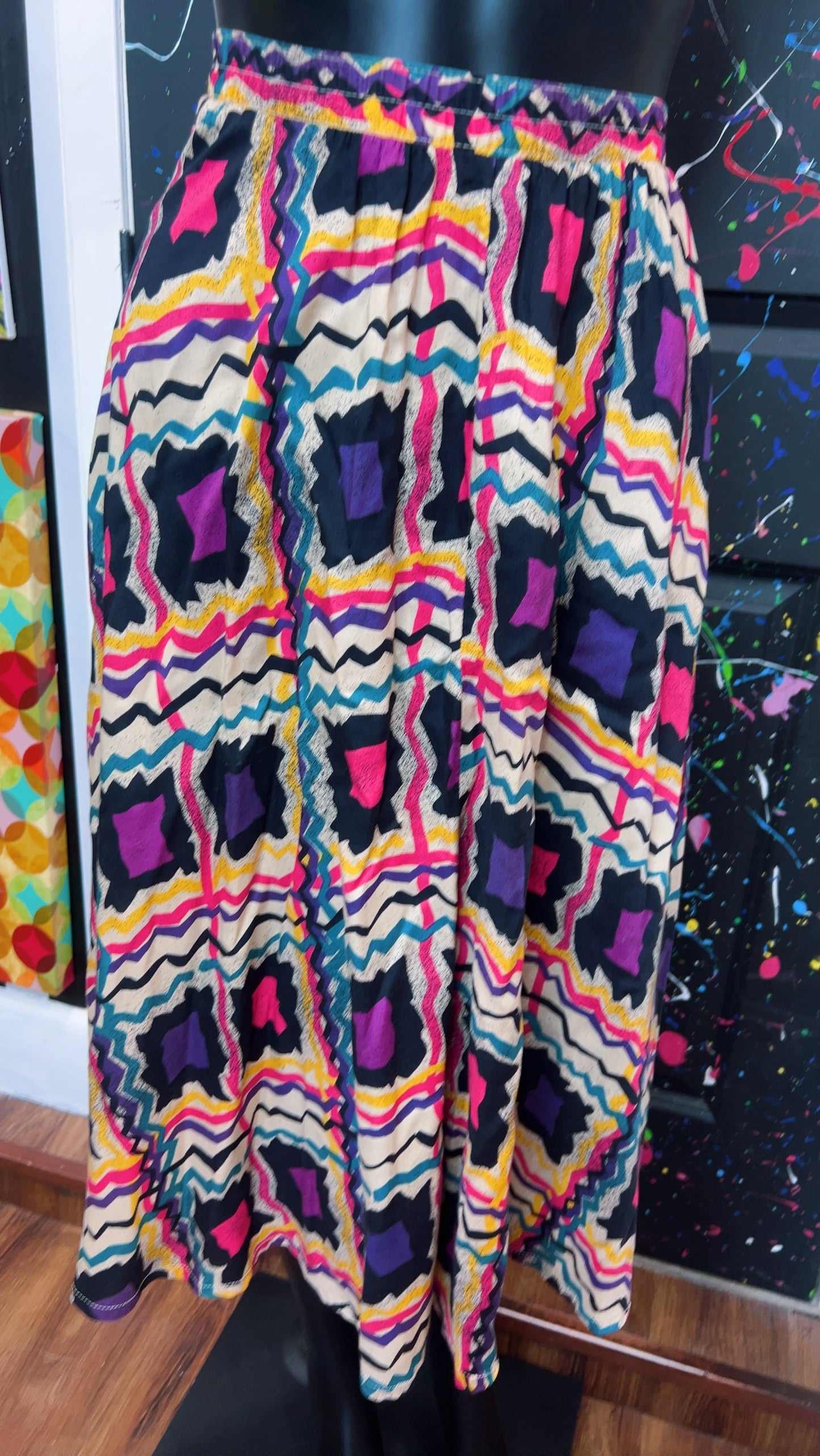 Vintage Abstract Skirt (12)