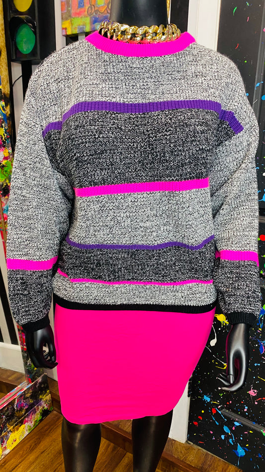 Plus Size Vintage Knitted Pink (24)