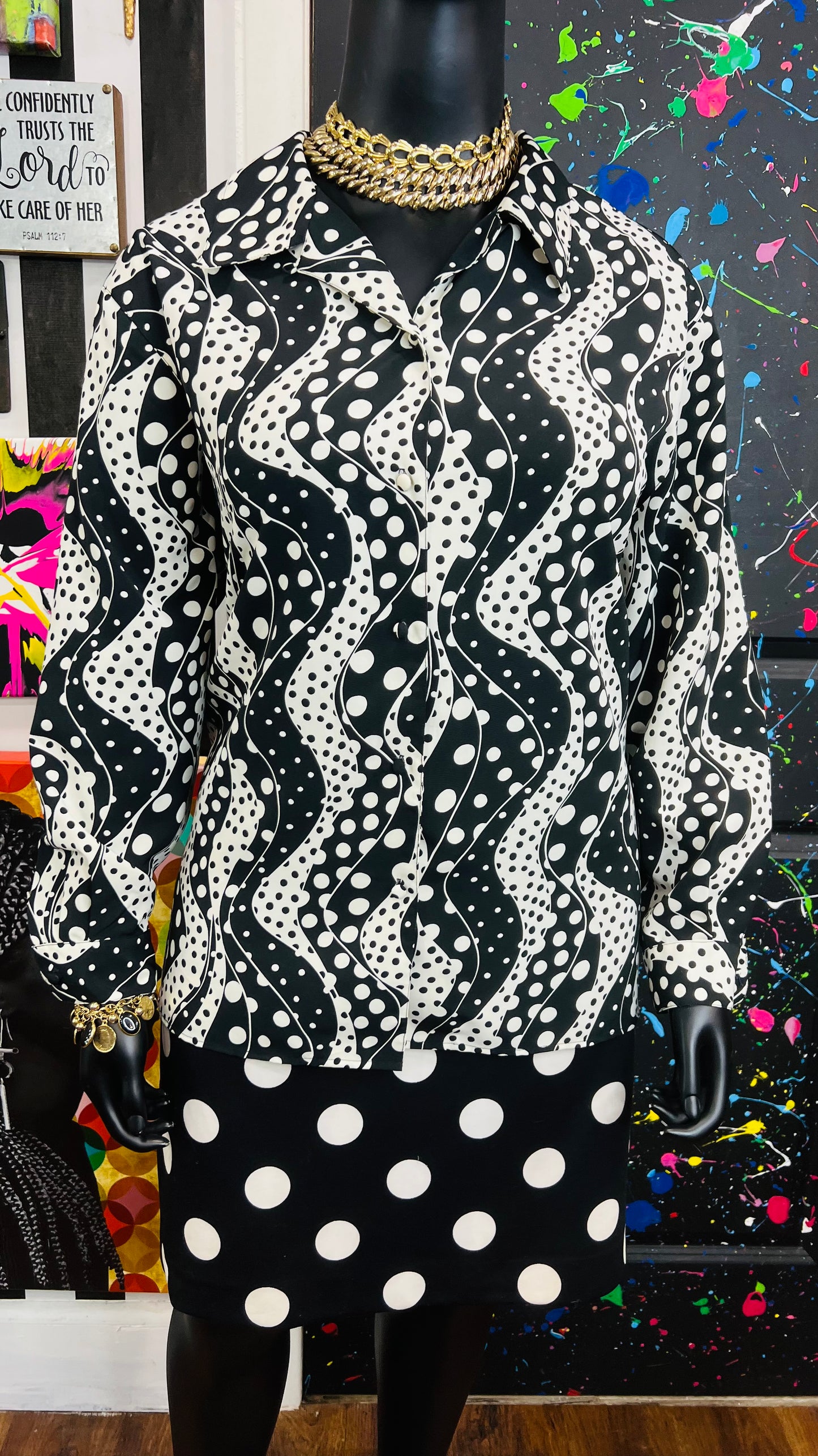 Vintage Polka Dot Jordan Blouse (18)