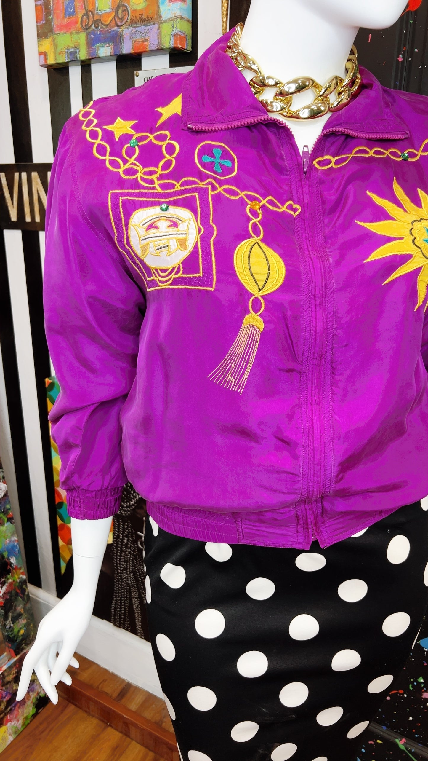 Vintage Purple Nautical Jacket (14)