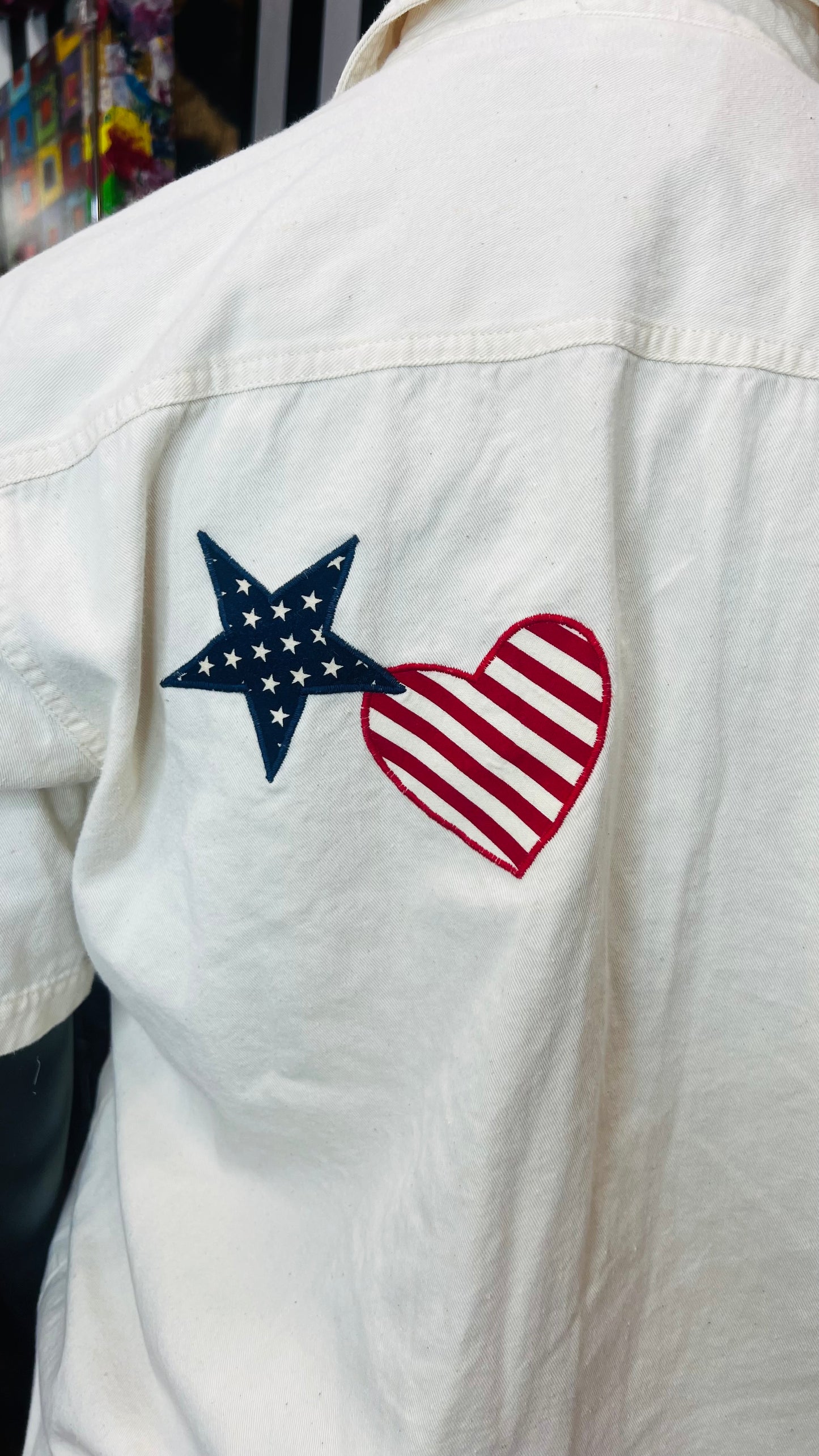 Vintage American Flag Blouse (16)