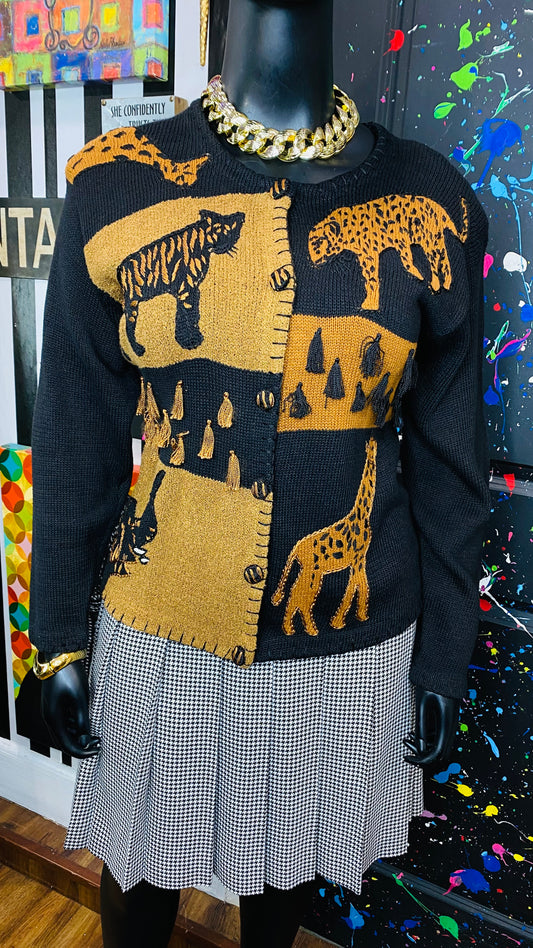 Vintage Safari Button Down Sweater (14/16)