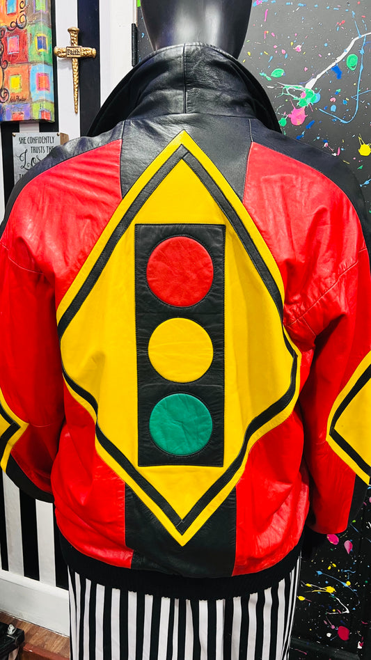 Vintage Genuine Leather *BUTTERY SOFT* Stop Light Jacket (18) *KC