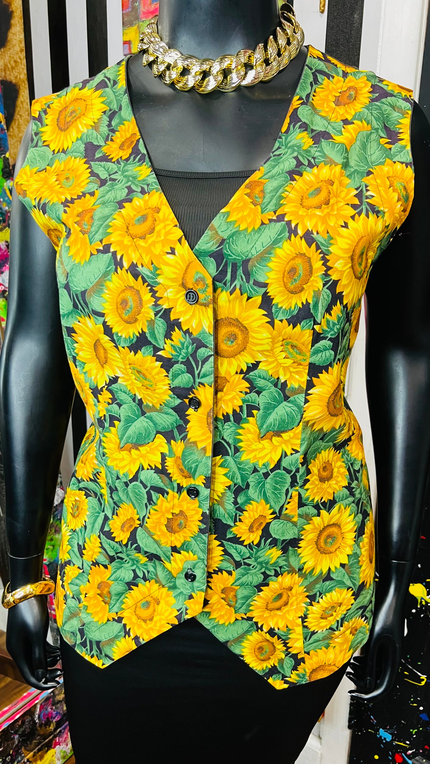 Vintage Sunflower Vest (20)