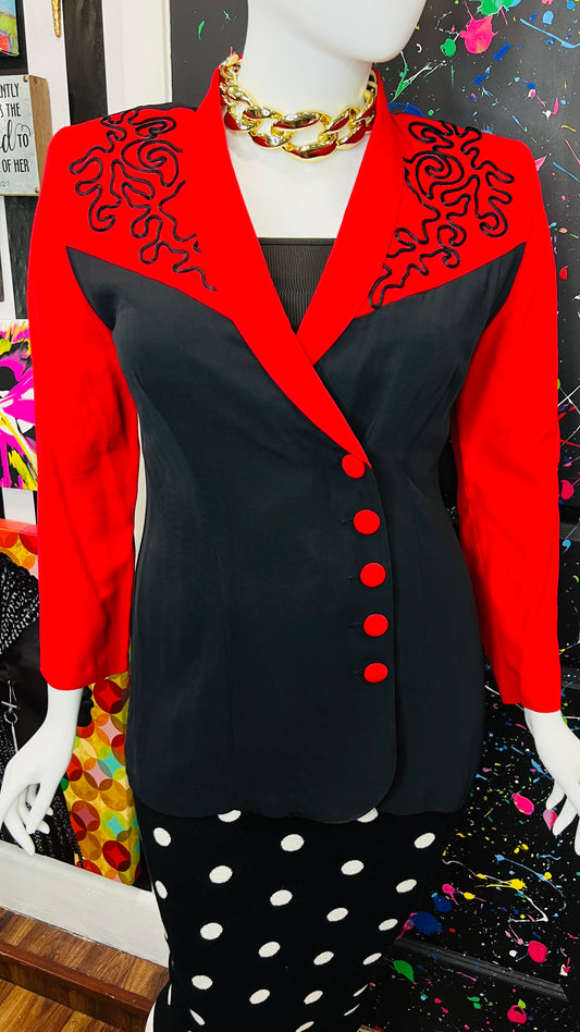 Vintage 80’s Colorblock Blazer (14)