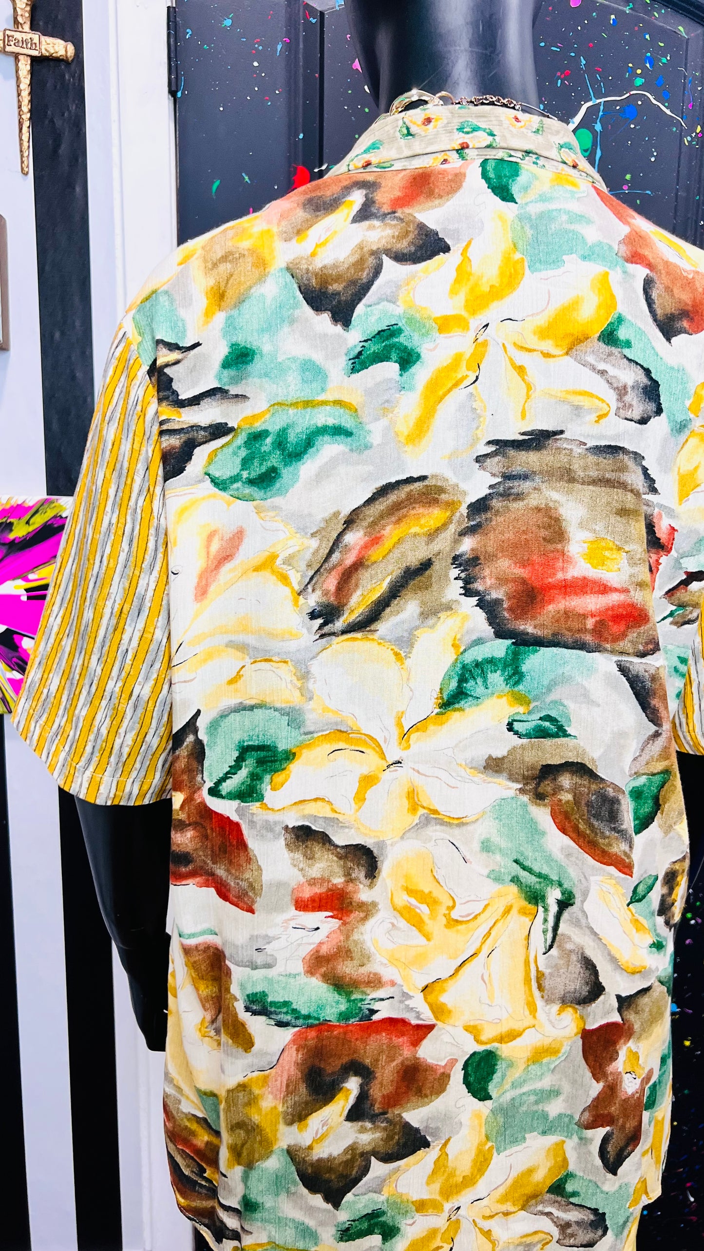 Vintage Carole Little Rayon Blouse (20)