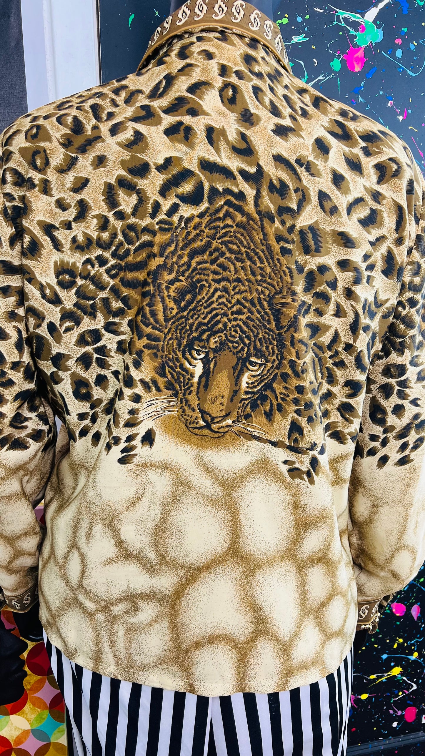 Vintage Tiger Polyester Blouse (16)