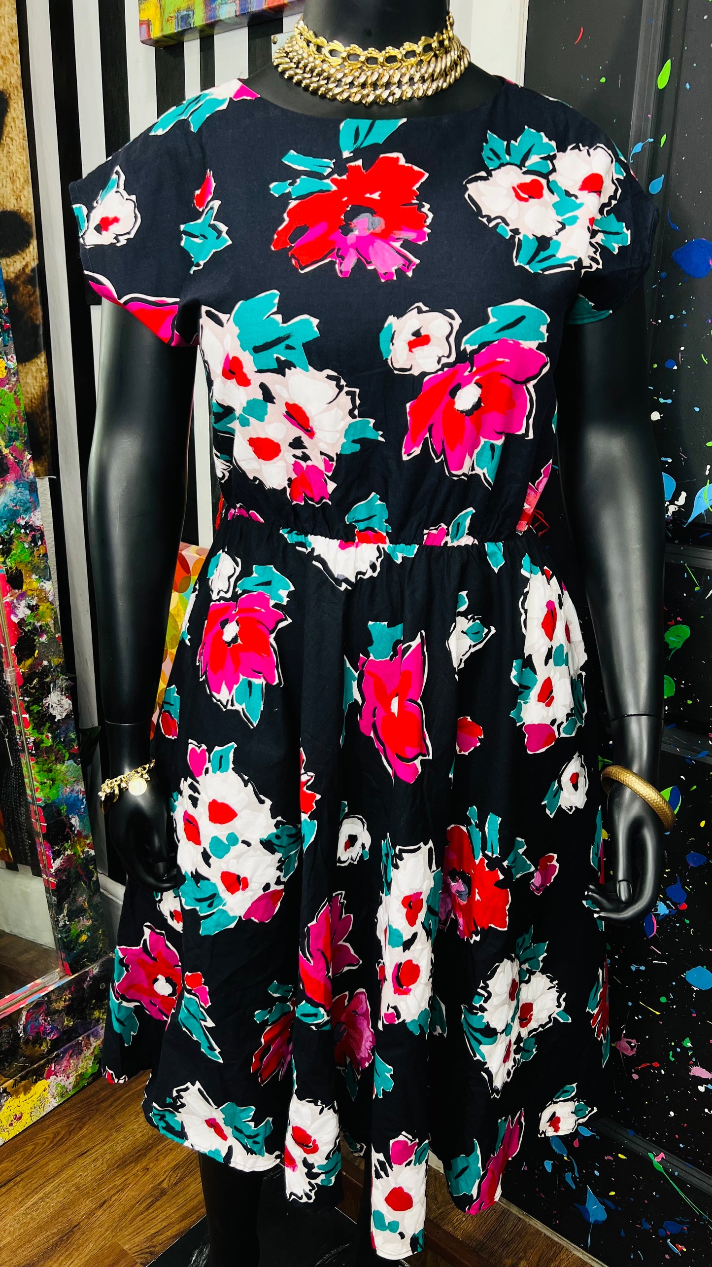 Vintage 80’s Floral Dress (15/16)